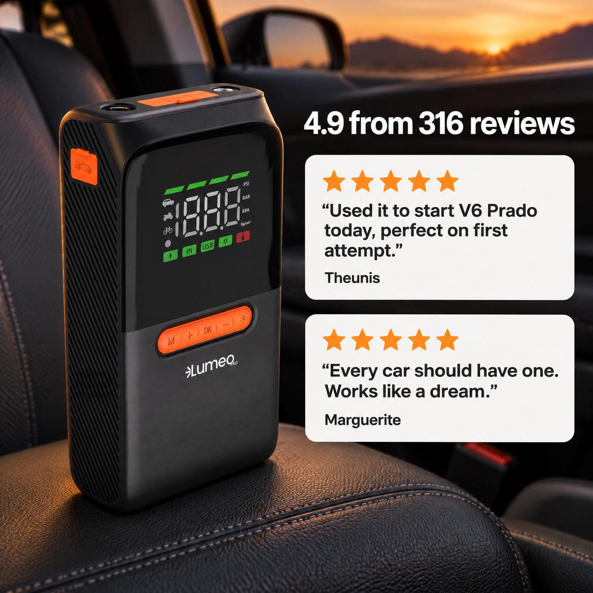 Lumeo Smart Pump Xtreme customer reviews, 4.9 from 316 reviews