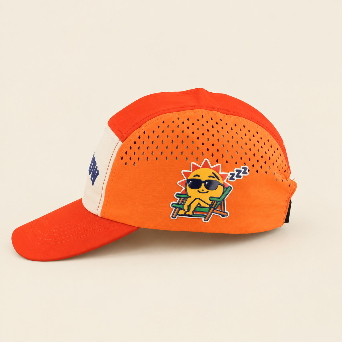 Just Now orange cap, side